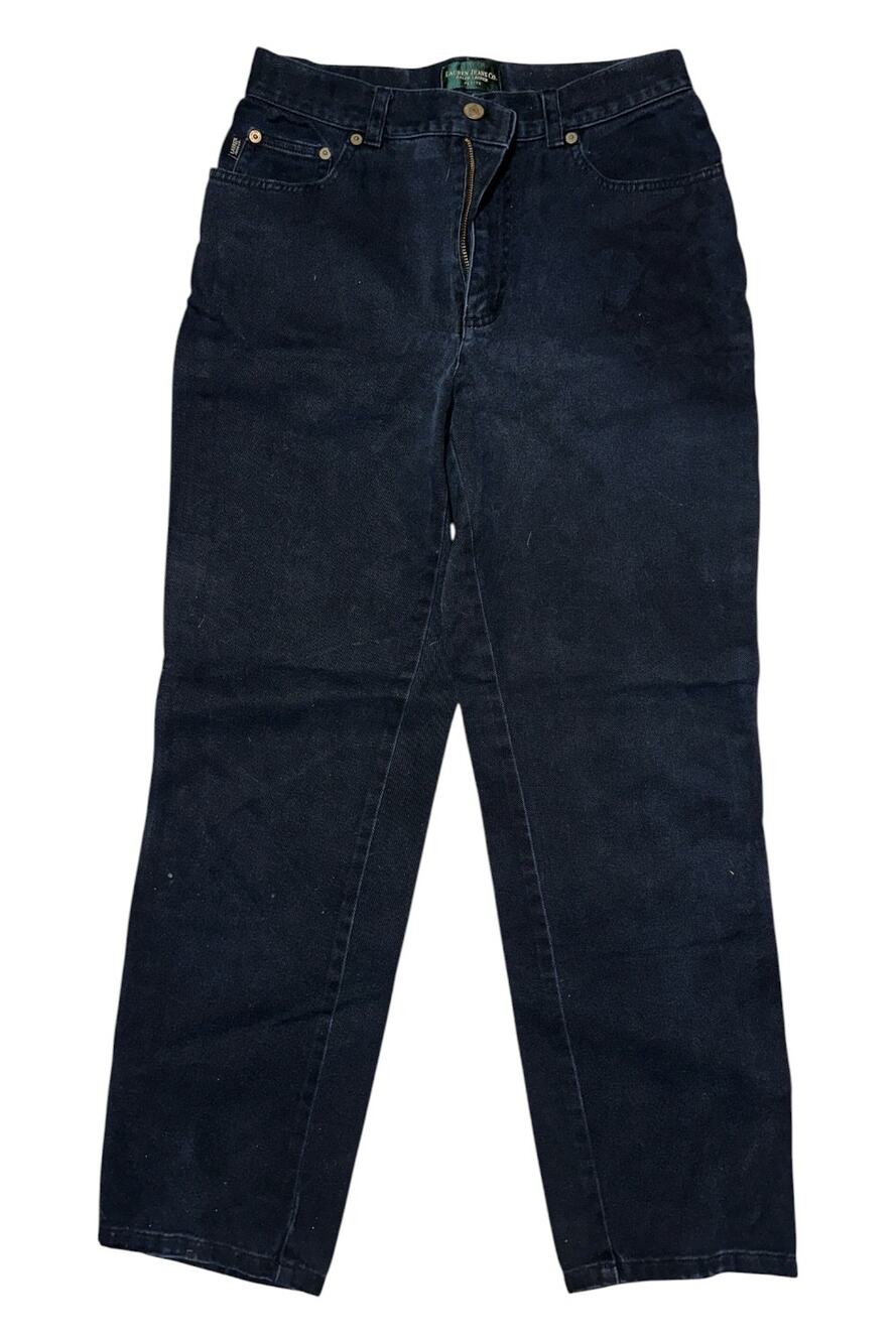 Lauren Jeans Co. Ralph Lauren Black Petite Denim Jeans - Size 8P